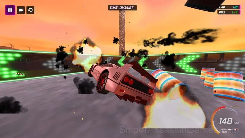 Night City Racing gameplay screenshot 5