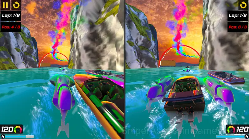 Jet Boat Racing gameplay screenshot 2