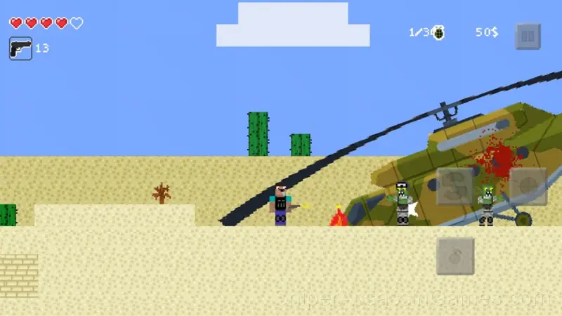 Noob vs zombie 2 gameplay screenshot 3