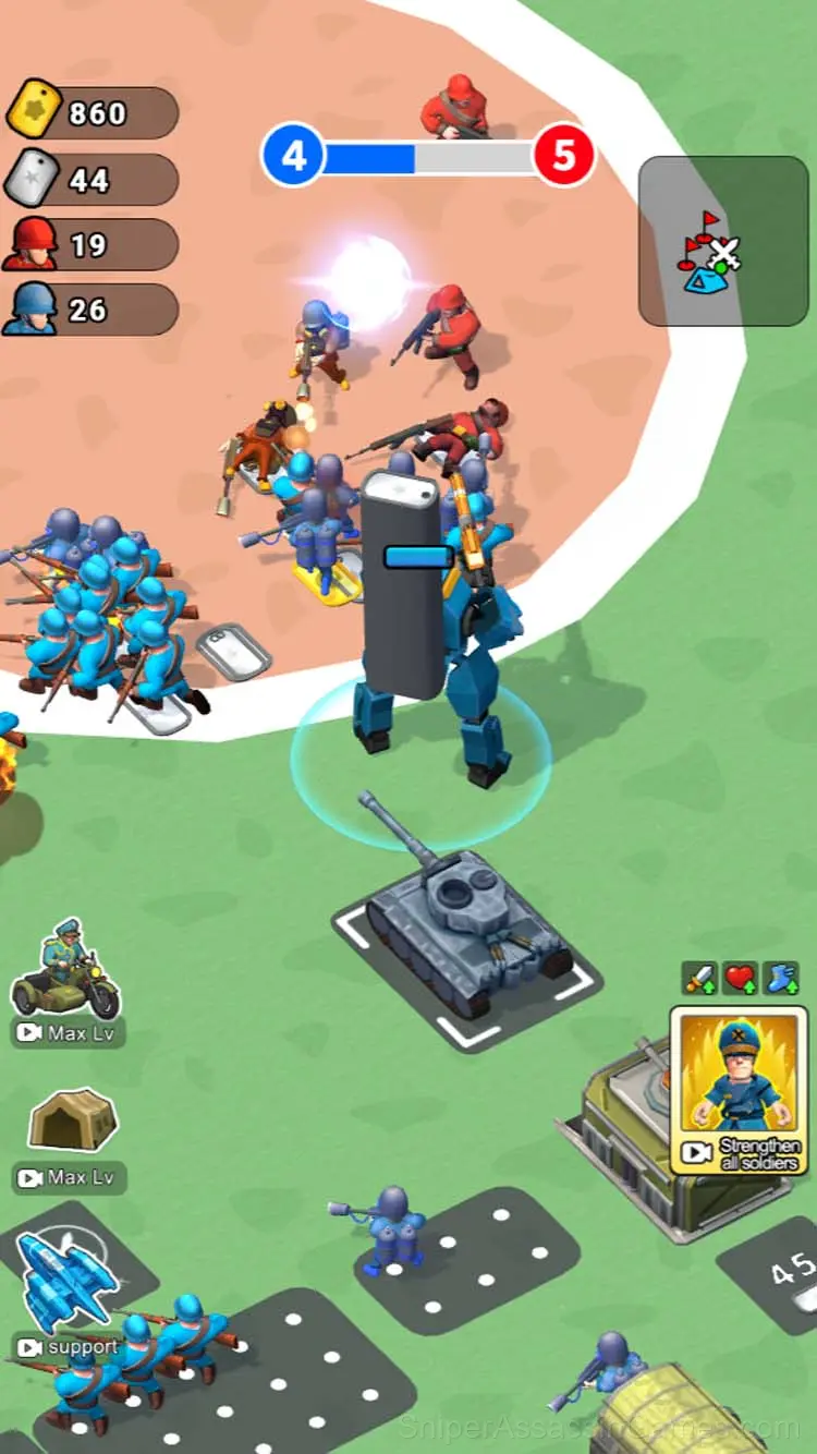 Army Commander gameplay screenshot 1