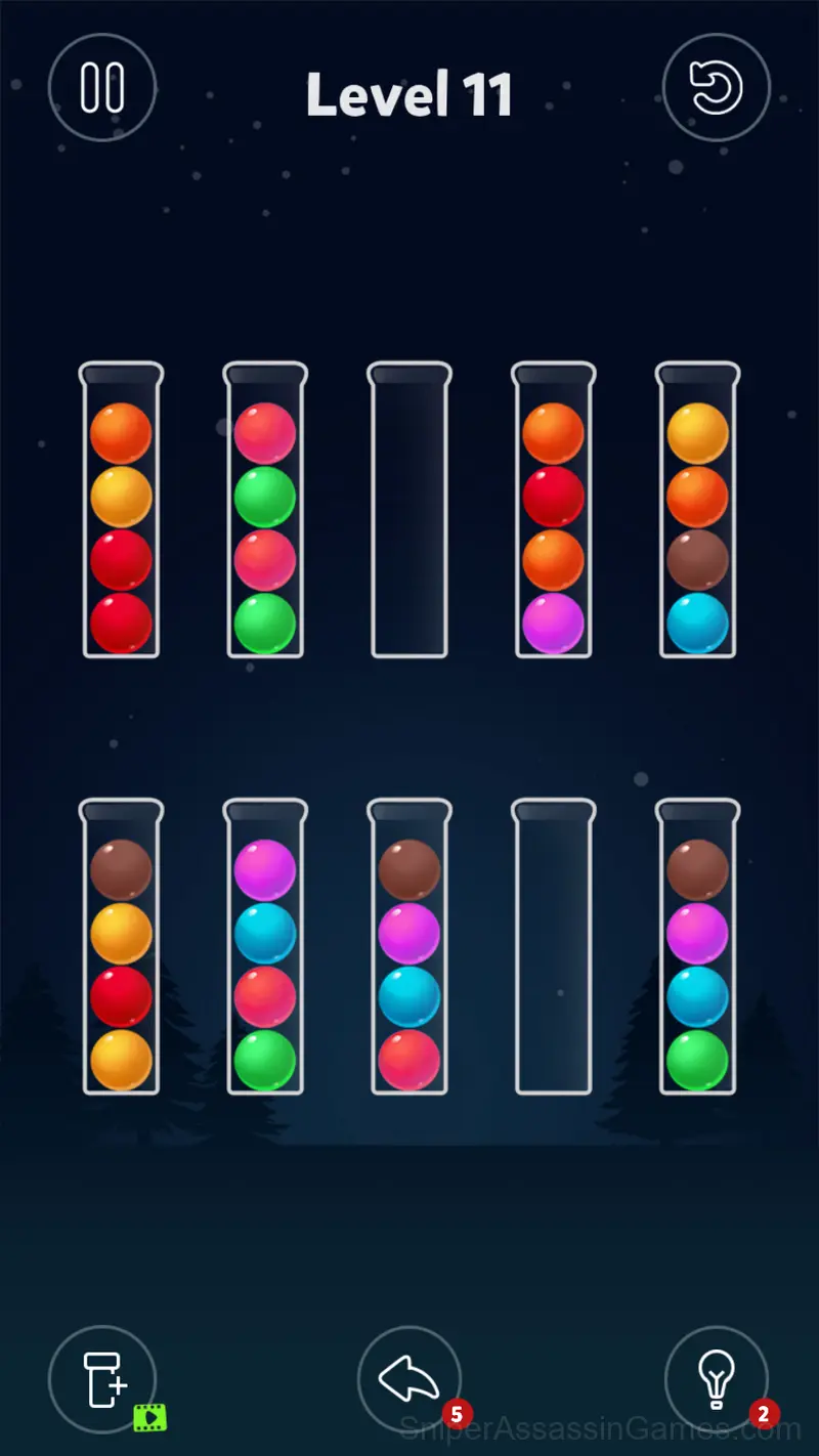 Ball Sort Puzzle - Color Sort gameplay screenshot 1