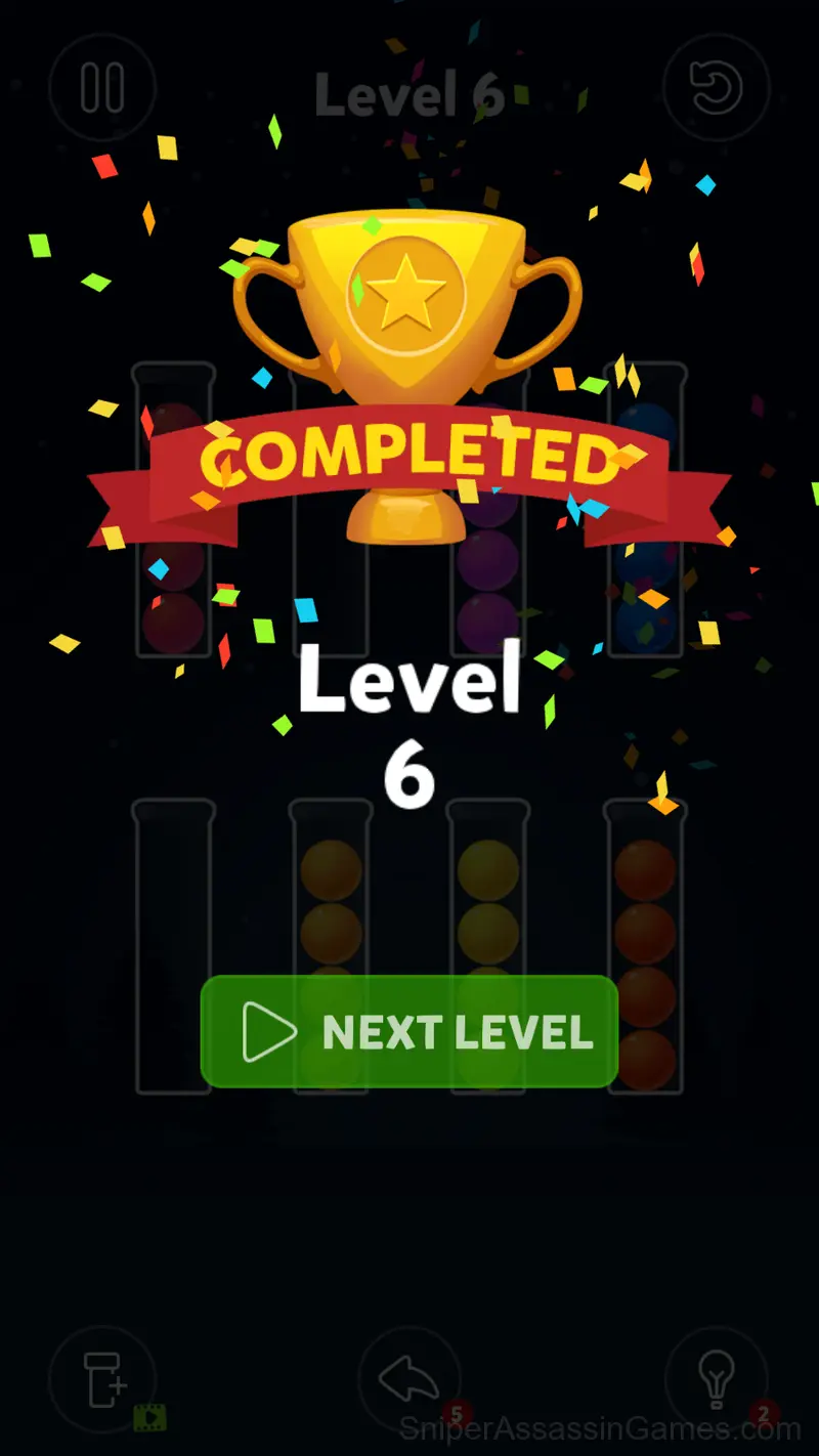 Ball Sort Puzzle - Color Sort gameplay screenshot 2