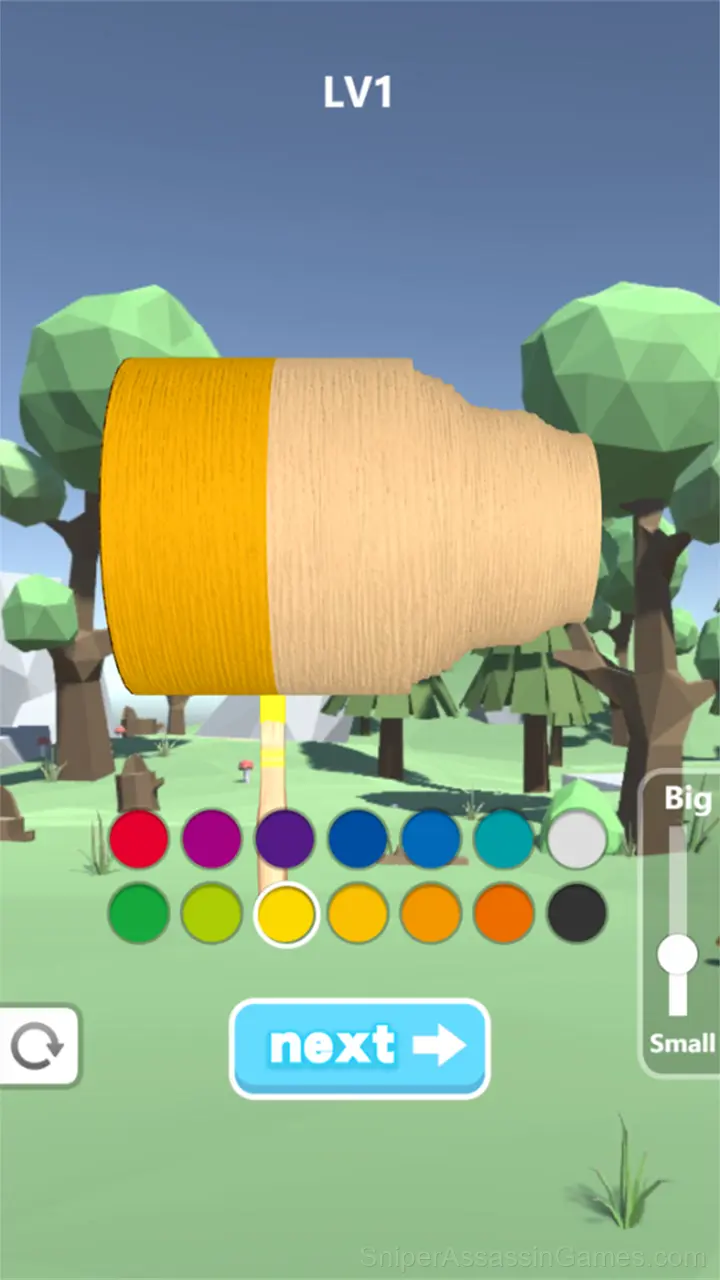Wood Cutting gameplay screenshot 2
