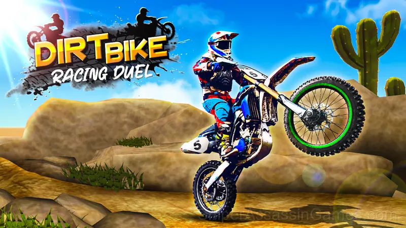 Dirt Bike Racing Duel gameplay screenshot 1