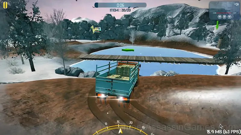 Truck Driver: Snowy Roads gameplay screenshot 3