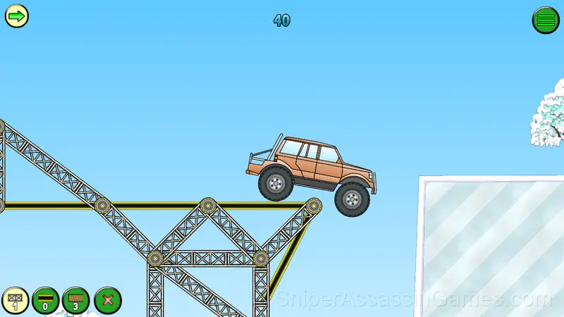 Railway bridge: winter gameplay screenshot 3