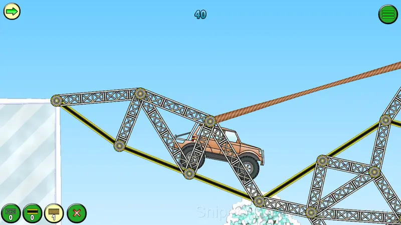 Railway bridge: winter gameplay screenshot 4