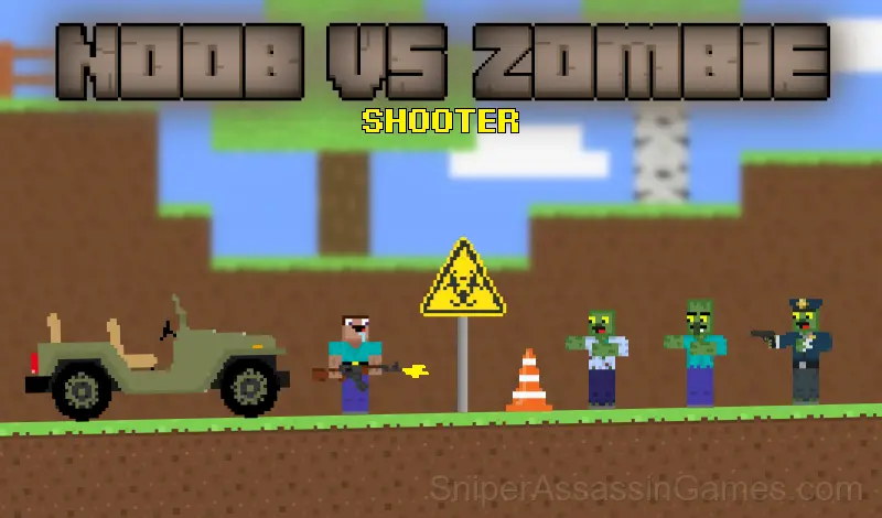 Play Noob vs zombie shooter