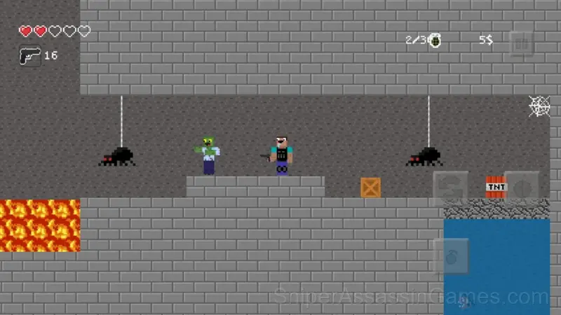 Noob vs zombie shooter gameplay screenshot 5