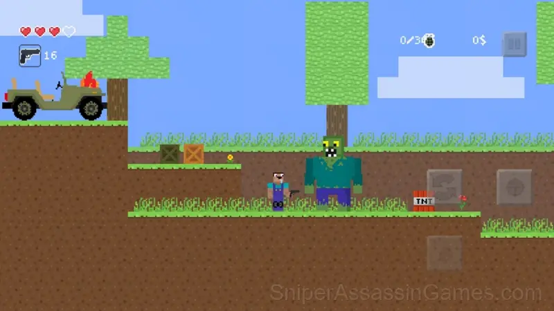 Noob vs zombie shooter gameplay screenshot 6