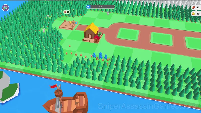 Crowd Lumberjacks gameplay screenshot 1