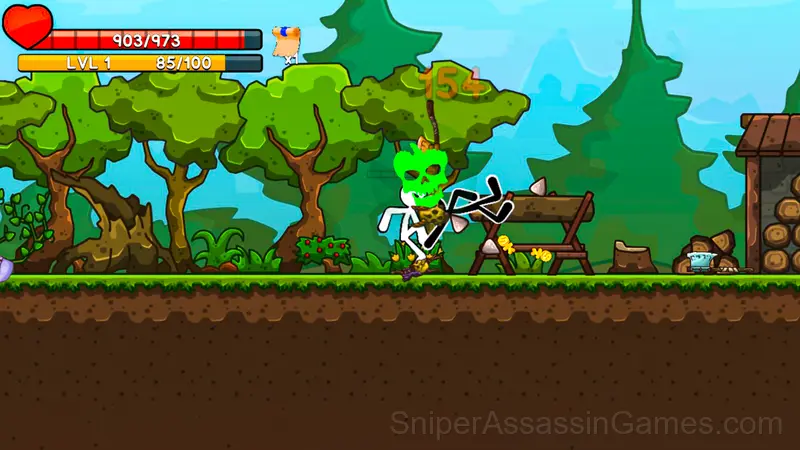 Stickman Archero Fight: stick shadow fight war gameplay screenshot 1