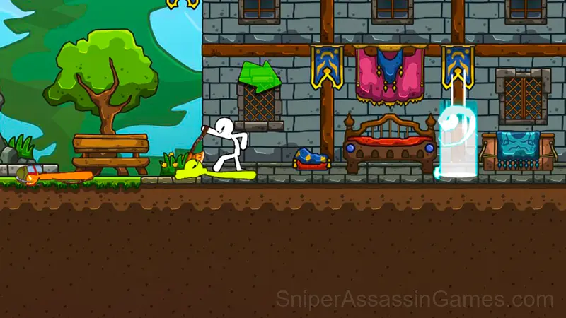 Stickman Archero Fight: stick shadow fight war gameplay screenshot 2