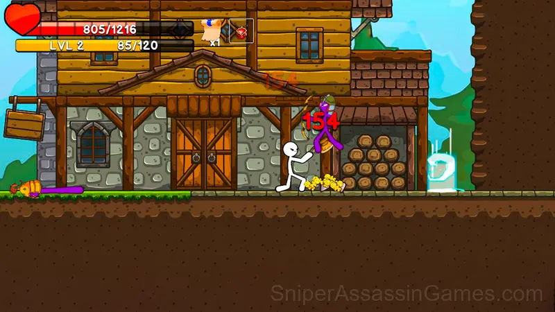 Stickman Archero Fight: stick shadow fight war gameplay screenshot 3
