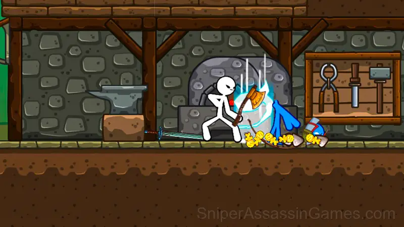 Stickman Archero Fight: stick shadow fight war gameplay screenshot 4