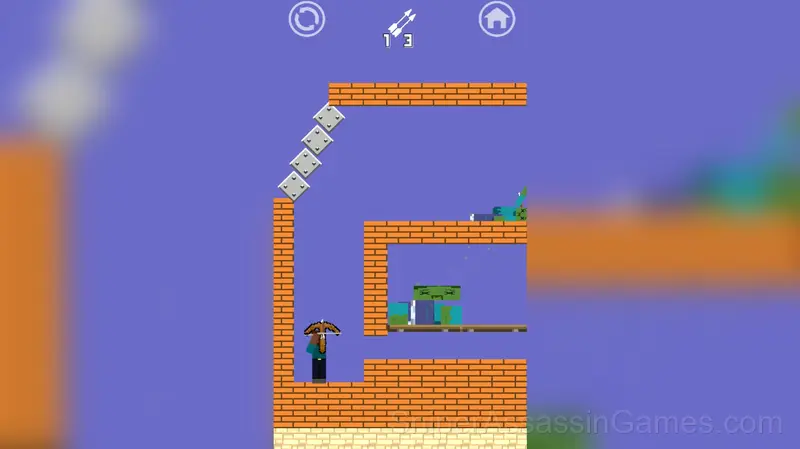 Herobrine Monster School gameplay screenshot 2