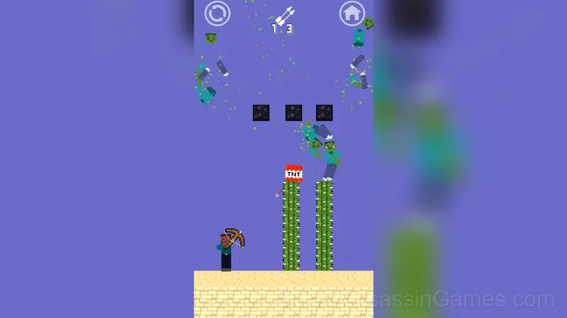 Herobrine Monster School gameplay screenshot 5