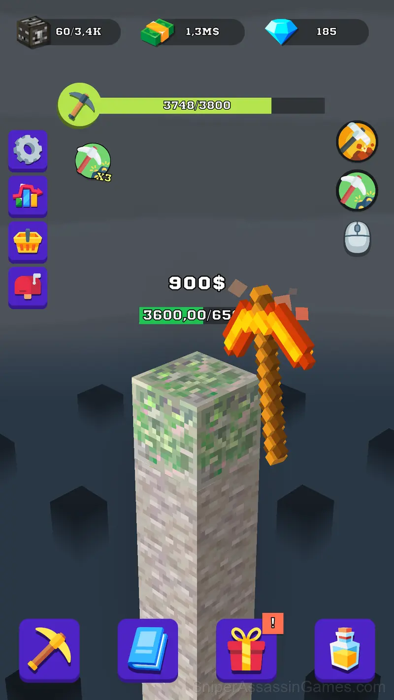 Mine Rush 3D gameplay screenshot 1