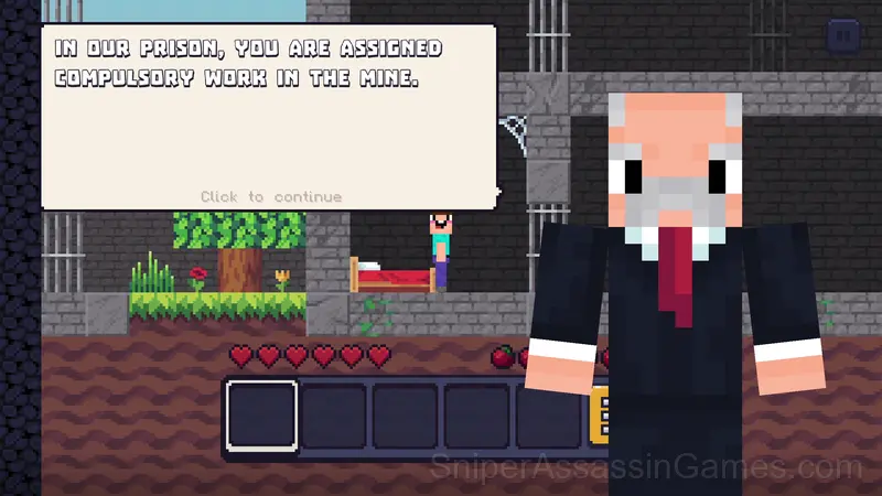 Noob Miner: Jailbreak gameplay screenshot 1