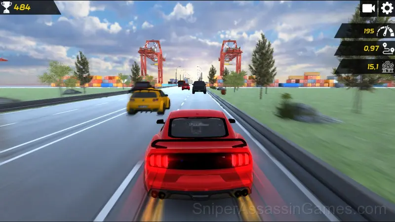 Nitro Cars Highway Race gameplay screenshot 1