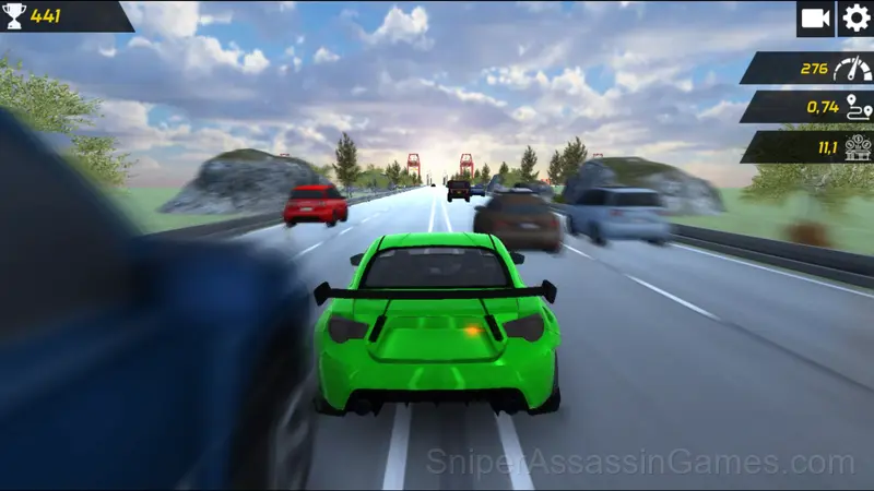 Nitro Cars Highway Race gameplay screenshot 2