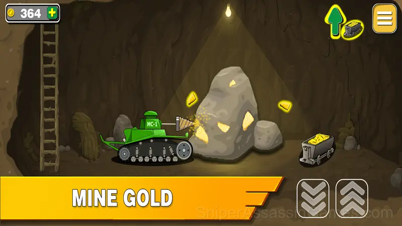 Tanks 2D: Tank Wars gameplay screenshot 2