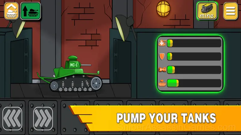 Tanks 2D: Tank Wars gameplay screenshot 3