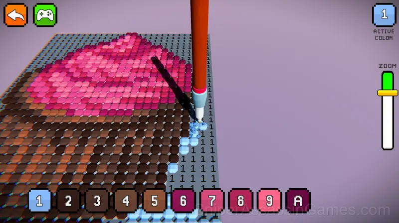 Diamond Color by Numbers gameplay screenshot 3