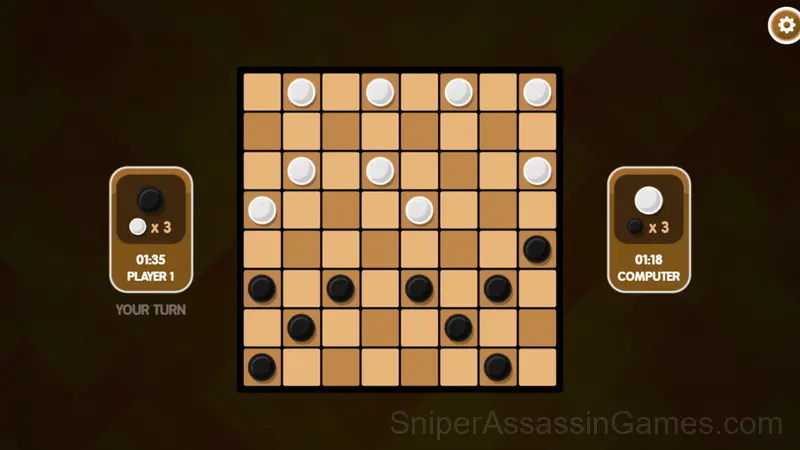 Checkers gameplay screenshot 3