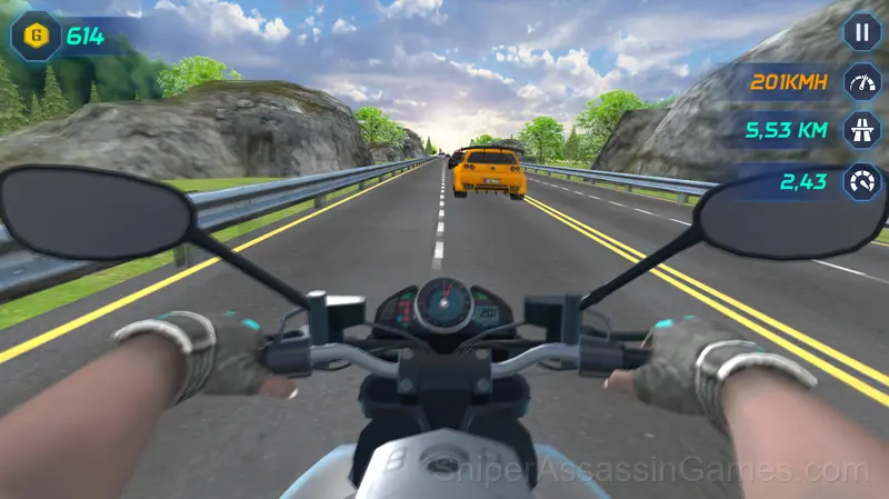 Nitro Bikes Highway Race gameplay screenshot 1