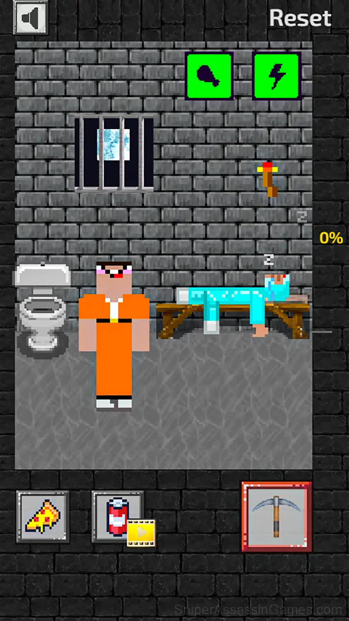 Noob vs Stickman Prison gameplay screenshot 4