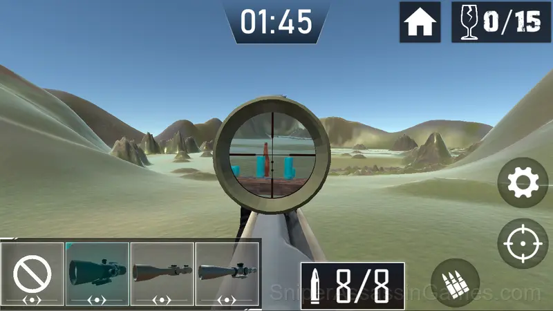 Sniper: break bottles gameplay screenshot 1