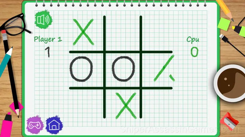 Tic Tac Toe: Paper Note gameplay screenshot 3