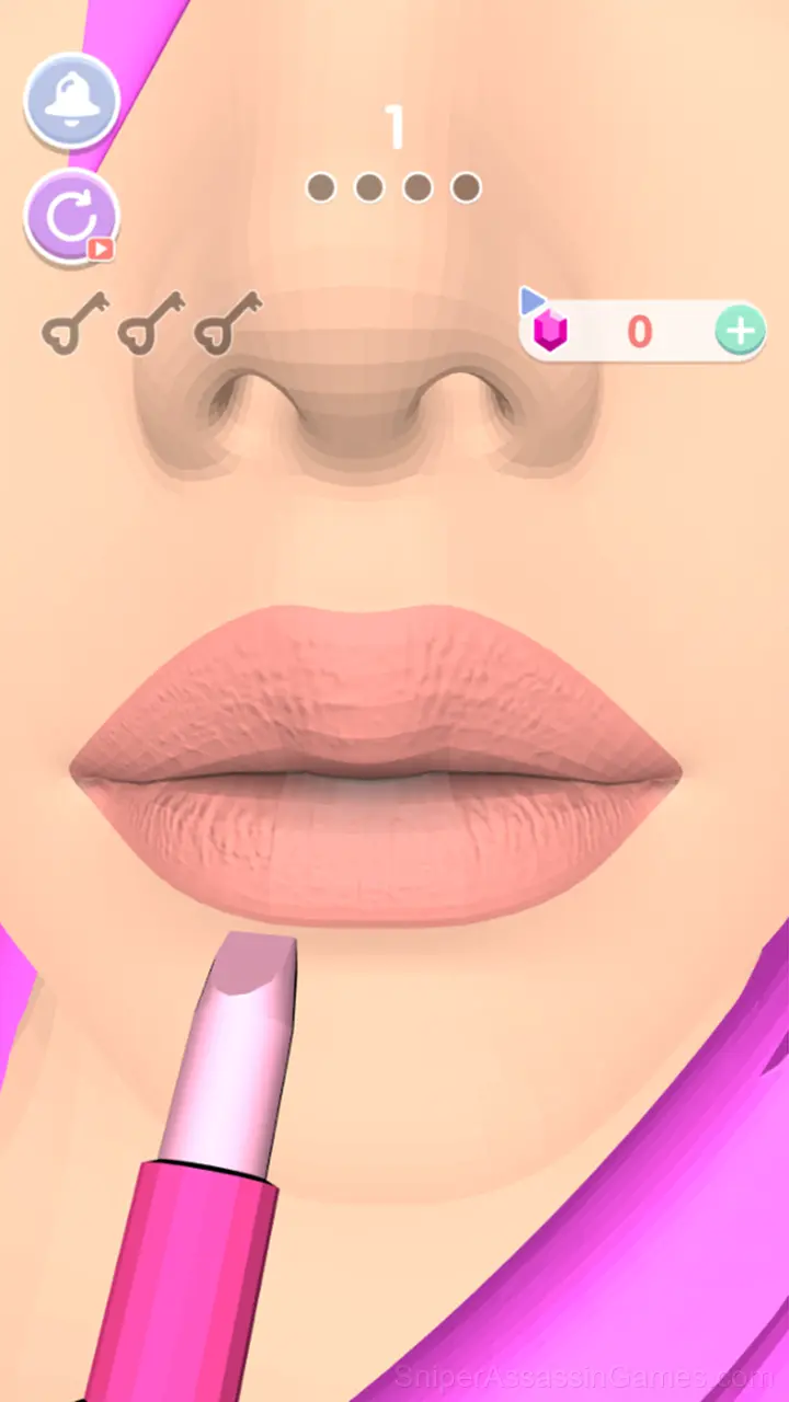 Lipstick Art gameplay screenshot 1