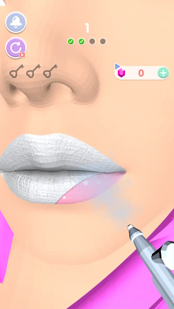 Lipstick Art gameplay screenshot 2