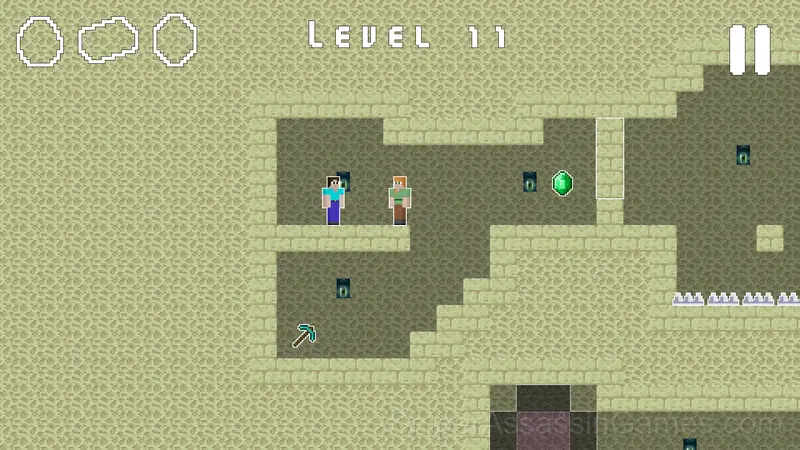 Steve and Alex Ender World gameplay screenshot 1