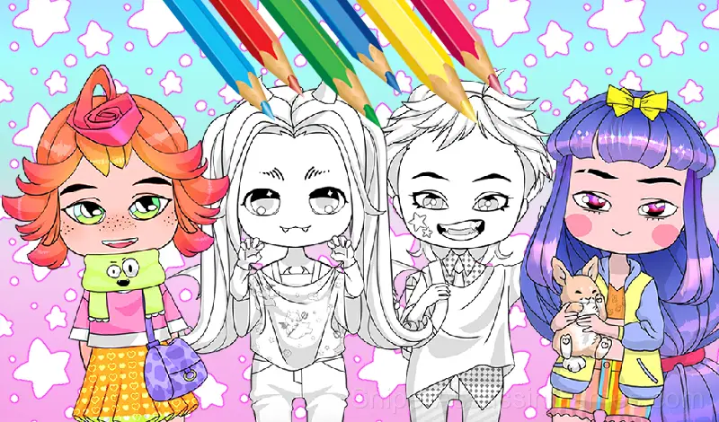 Play Chibi Dress Up & Coloring
