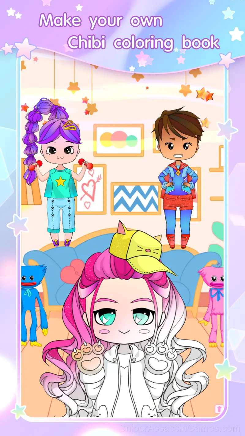 Chibi Dress Up & Coloring gameplay screenshot 1