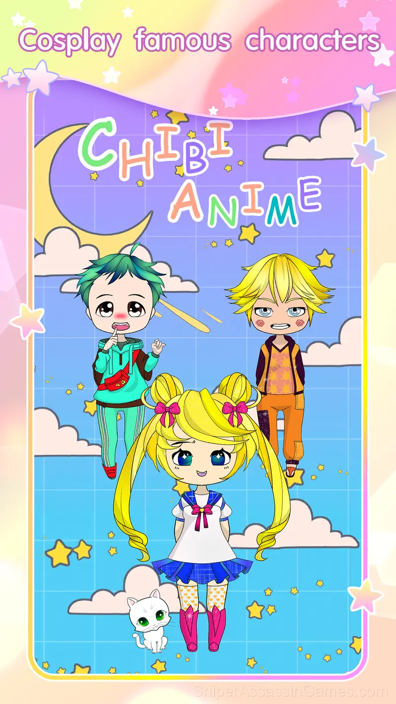 Chibi Dress Up & Coloring gameplay screenshot 3
