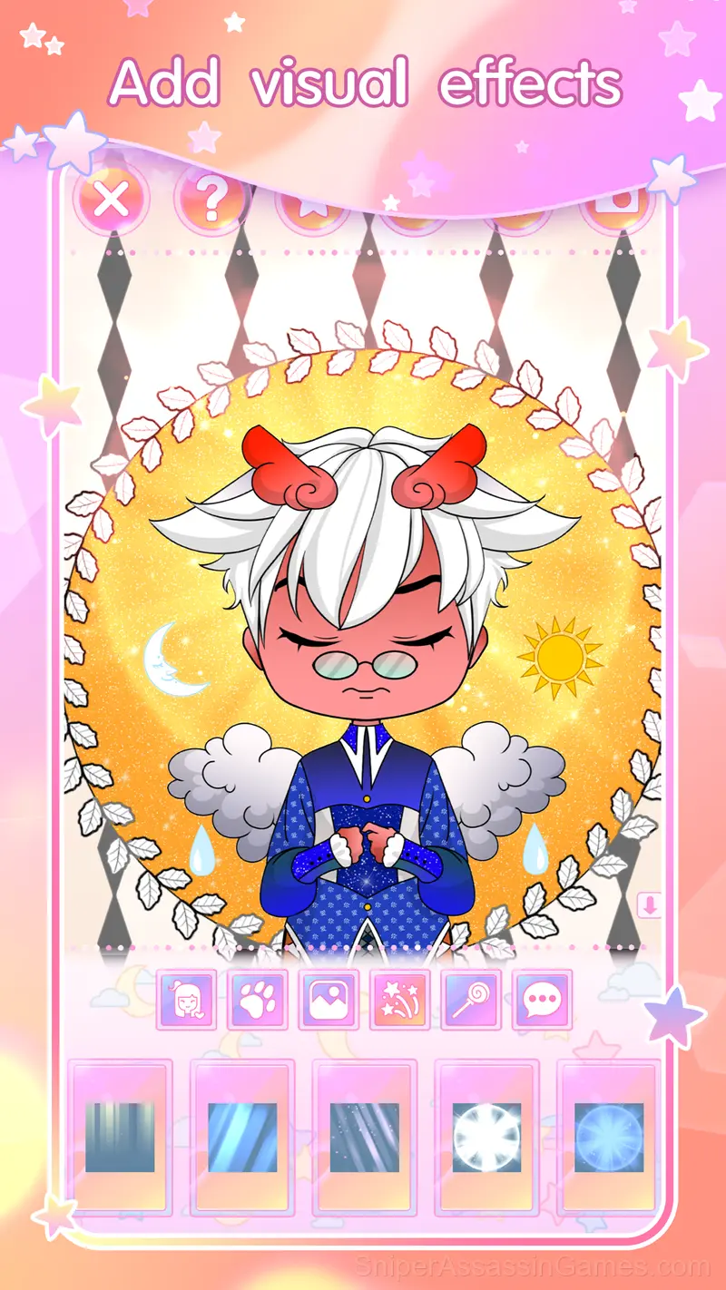 Chibi Dress Up & Coloring gameplay screenshot 6