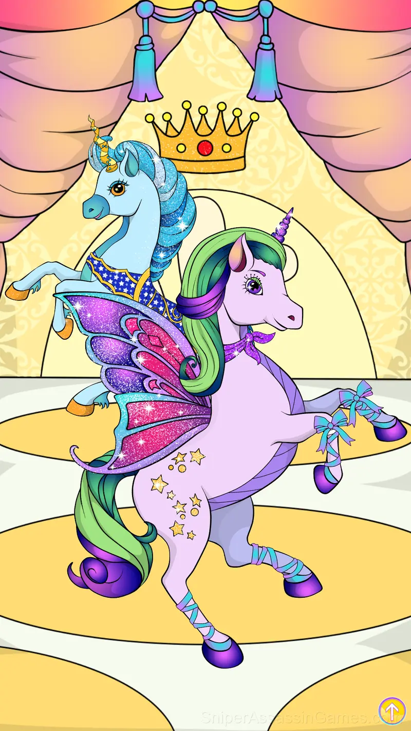 Unicorn Coloring Dress Up gameplay screenshot 4