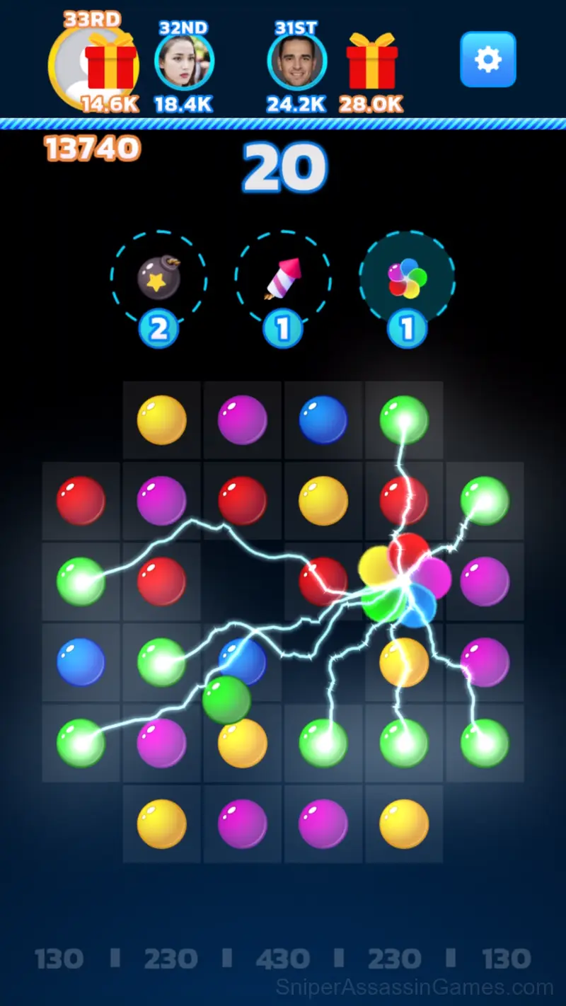 Connect the Bubbles gameplay screenshot 1