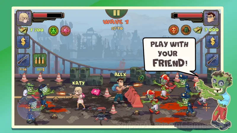 Two Guys And Zombies 2 gameplay screenshot 2