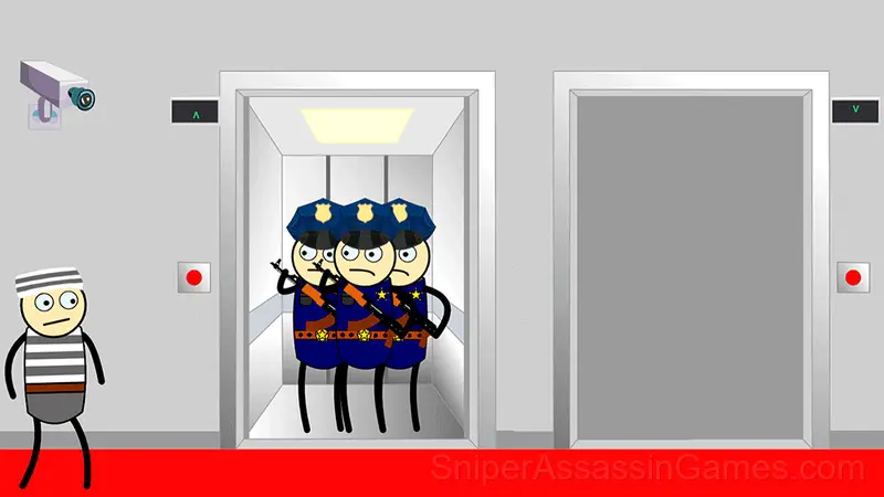 Stickman Escape Elevator gameplay screenshot 4
