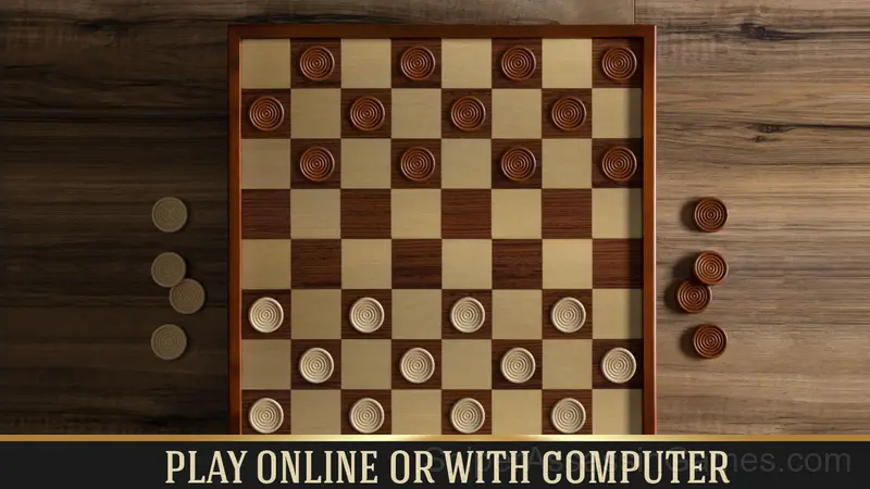 Checkers online gameplay screenshot 1