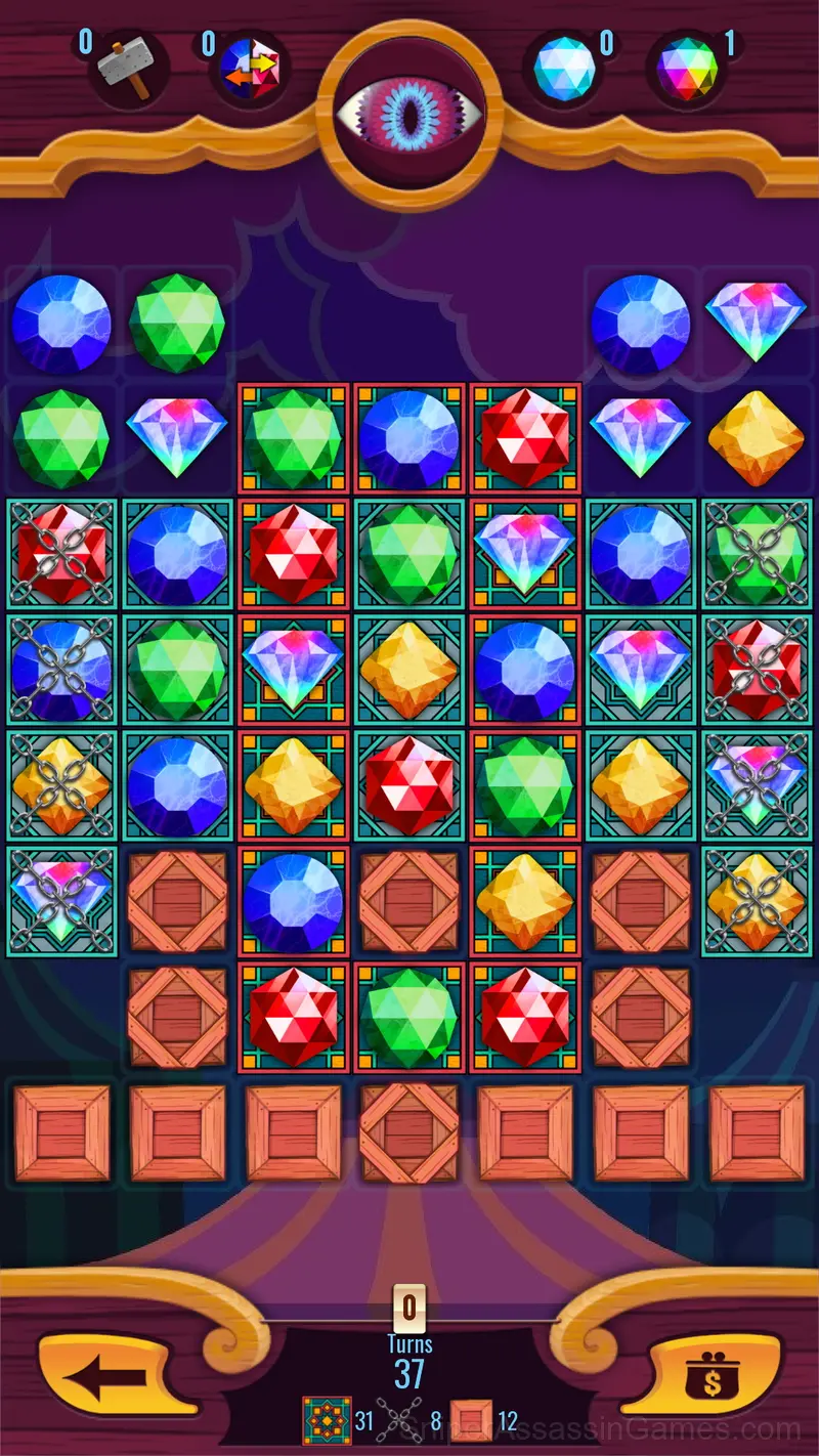 Magic Circus Match 3 gameplay screenshot 1