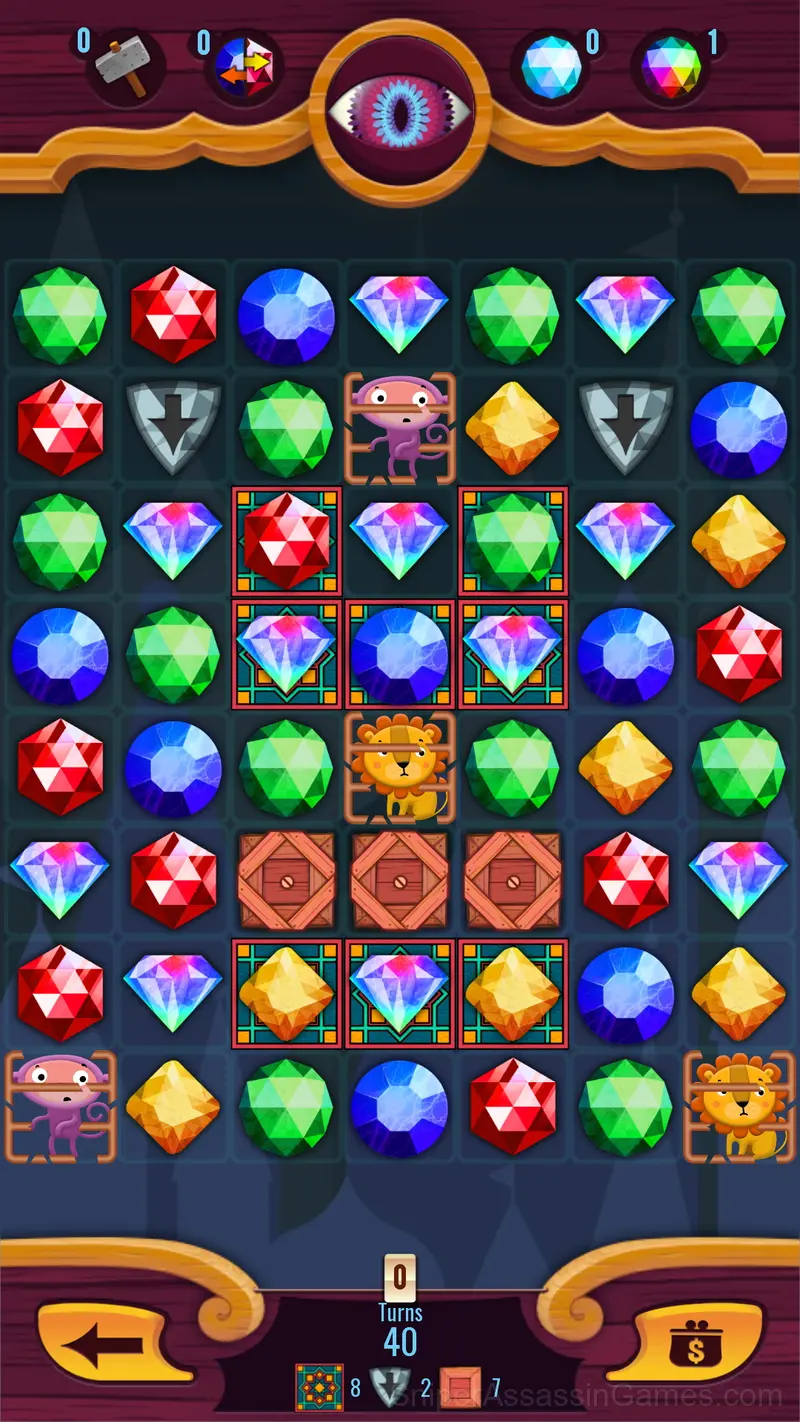 Magic Circus Match 3 gameplay screenshot 2