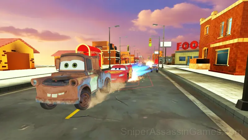 The Cars McQueen Drift gameplay screenshot 2