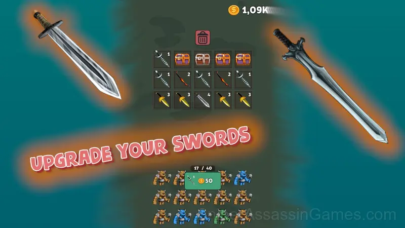 Swords Merge Master gameplay screenshot 1