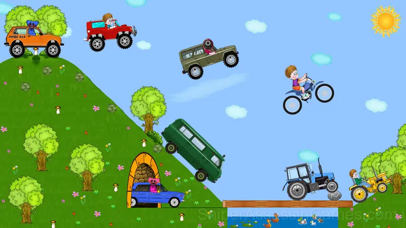 Huggy Wuggy racer gameplay screenshot 3